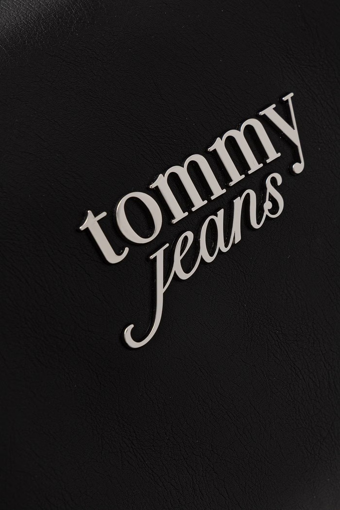 Kabelka typu tote dámska z imitácie kože Tommy Jeans čierna AW0AW19054