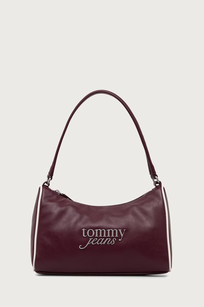 Tommy Jeans Torebka damska z imitacji skóry fioletowy AW0AW19052