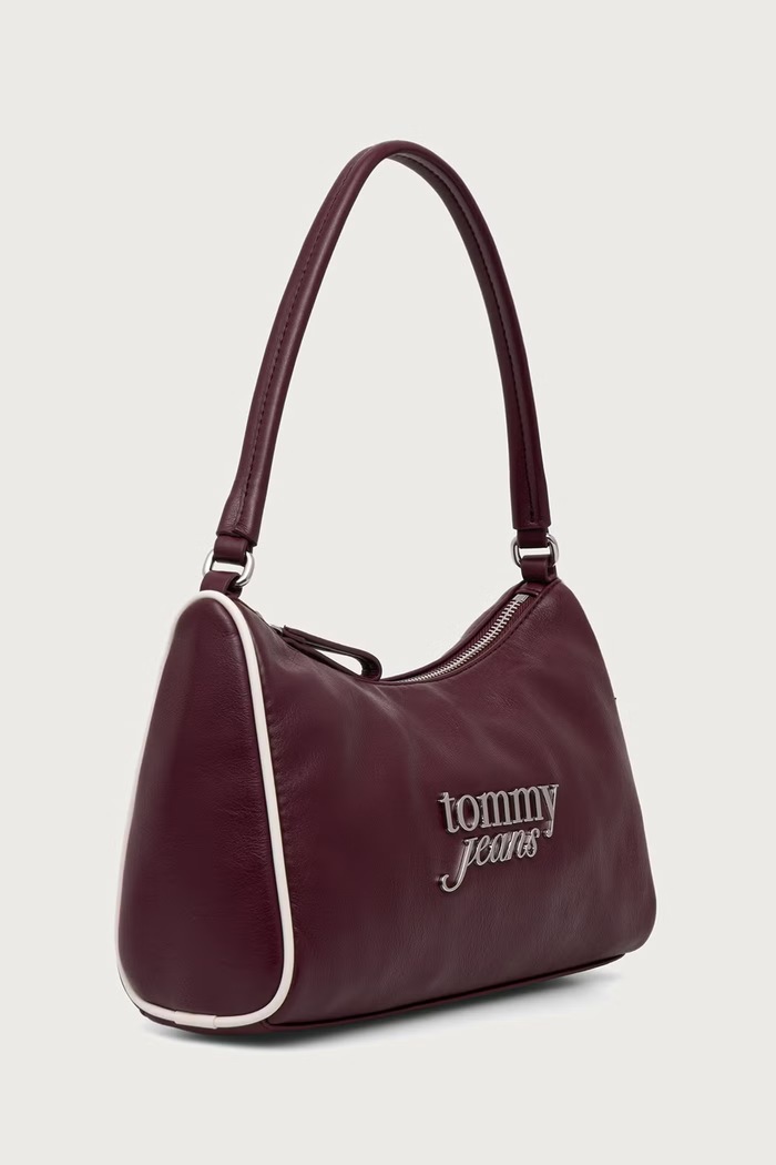 Tommy Jeans Torebka damska z imitacji skóry AW0AW19052 fioletowy AW26