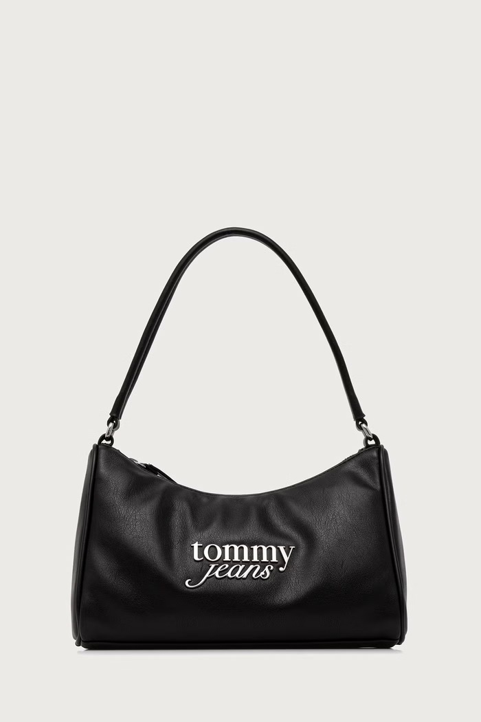 Tommy Jeans Kabelka dámska z imitácie kože čierna AW0AW19052