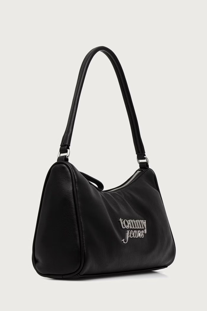 Tommy Jeans Kabelka dámska z imitácie kože AW0AW19052 čierna AW26