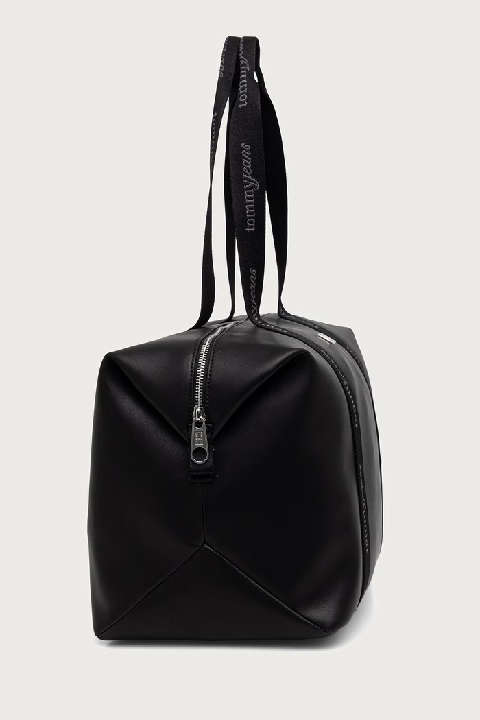 Tommy Jeans shopper torba ženska iz umetnega usnja AW0AW19046 črna AW26