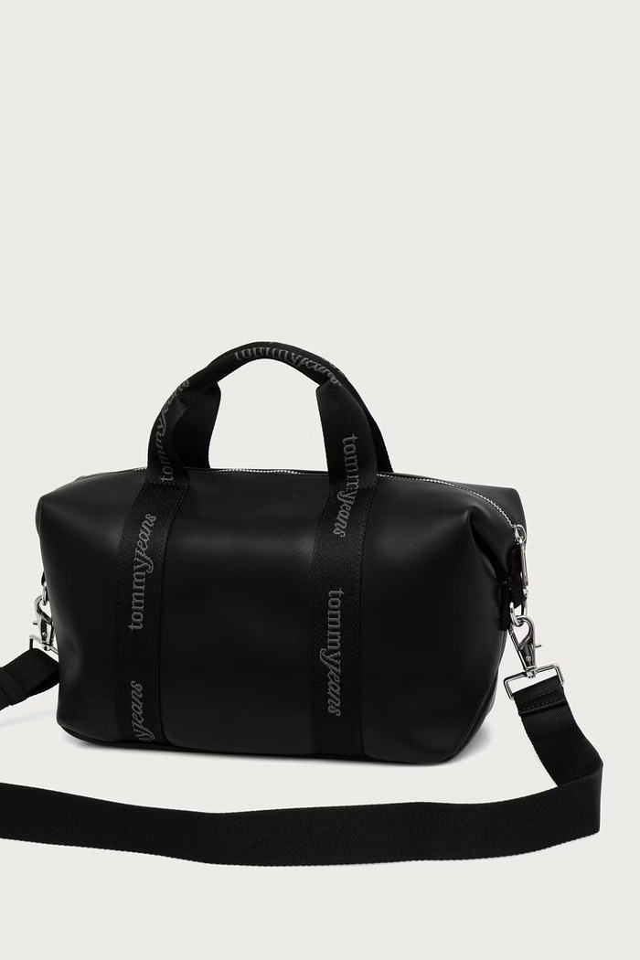 Dodaci Tommy Jeans crossbody torba za žene od imitacije kože AW0AW19044 crna