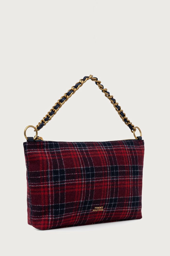 Tommy Hilfiger Nákupní taška dámská s vlnou AW0AW19513 námořnická modř AW26