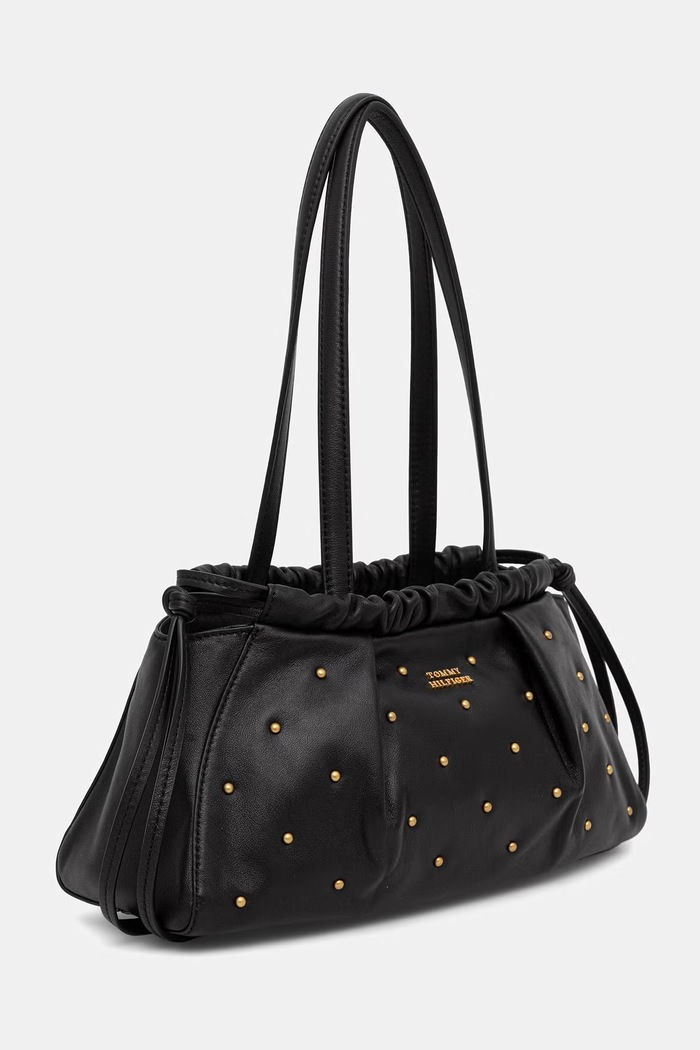 Tommy Hilfiger torebka tote damska skórzana AW0AW19338 czarny AW26