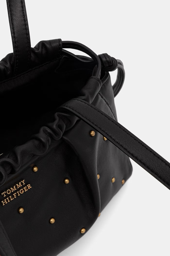 Tommy Hilfiger torebka tote damska skórzana AW0AW19338 czarny