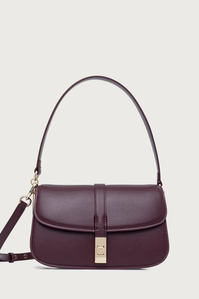 Tommy Hilfiger χιαστί γυναικεία από απομίμηση δέρματος μπορντό AW0AW19321