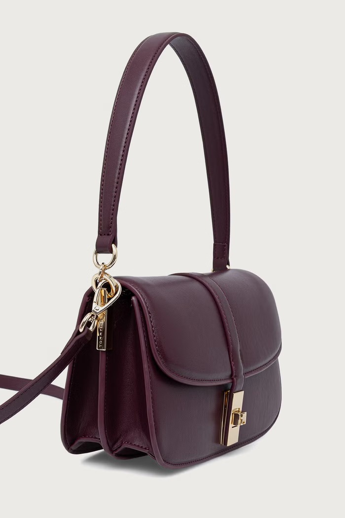 Tommy Hilfiger χιαστί γυναικεία από απομίμηση δέρματος AW0AW19321 μπορντό AW26