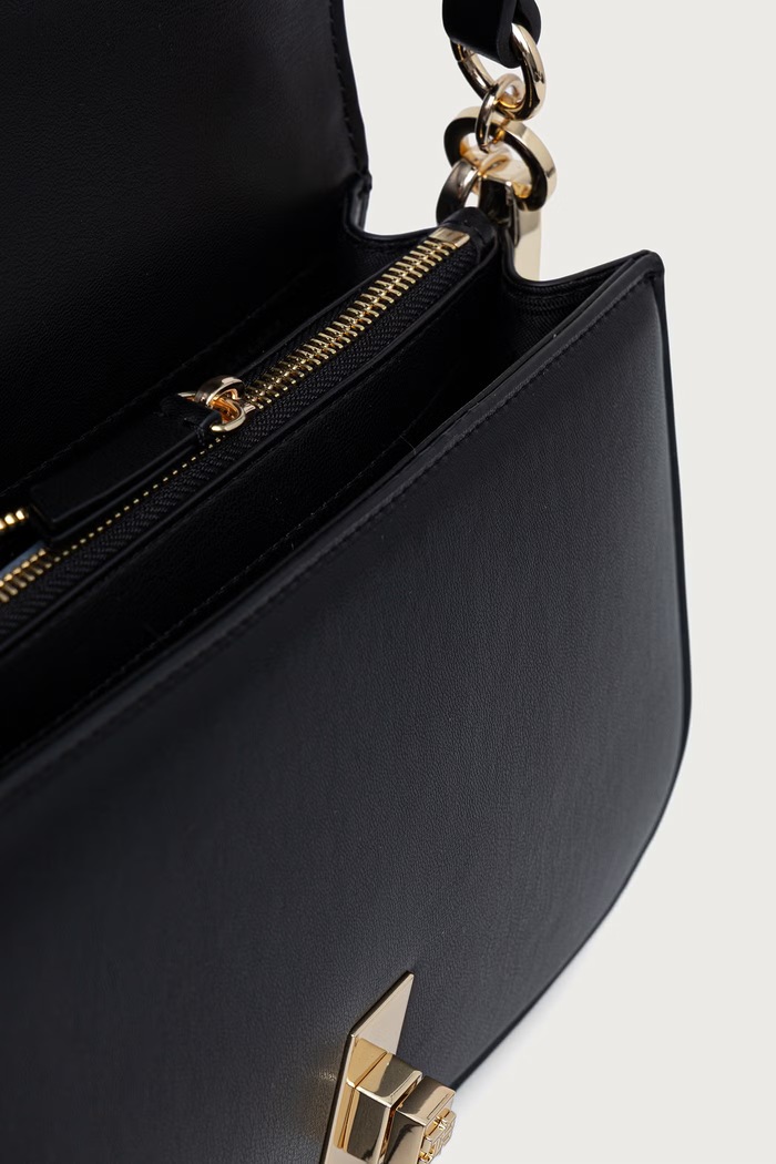 Tommy Hilfiger χιαστί γυναικεία από απομίμηση δέρματος μαύρο AW0AW19321