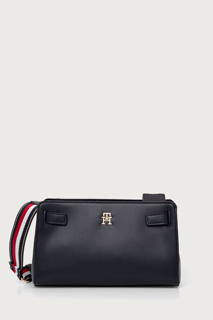Tommy Hilfiger torebka crossbody damska z imitacji skóry granatowy AW0AW19316