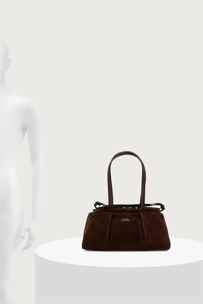 Tommy Hilfiger Kabelka typu baguette dámska semišová AW0AW19222
