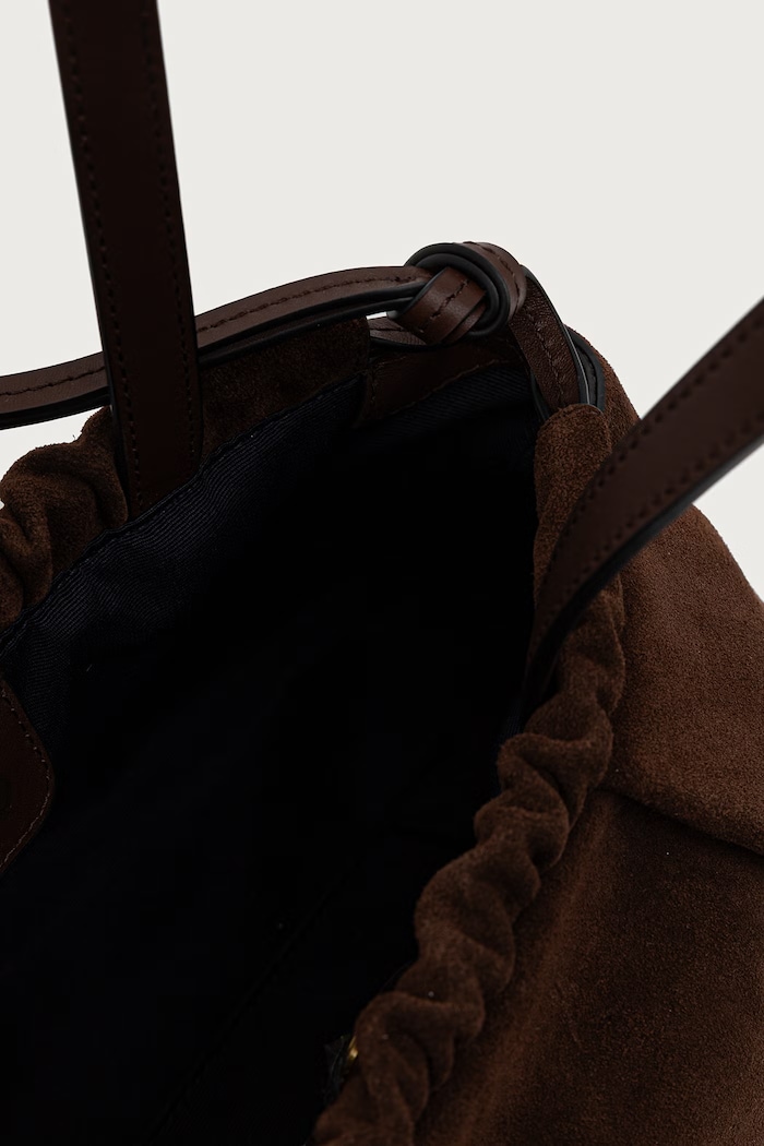 Kabelka typu baguette dámska semišová Tommy Hilfiger AW0AW19222 hnedá