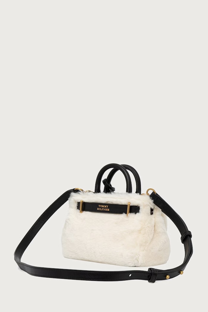 Аксесоари Tommy Hilfiger Чанта crossbody дамска от вълна AW0AW19220 бежов
