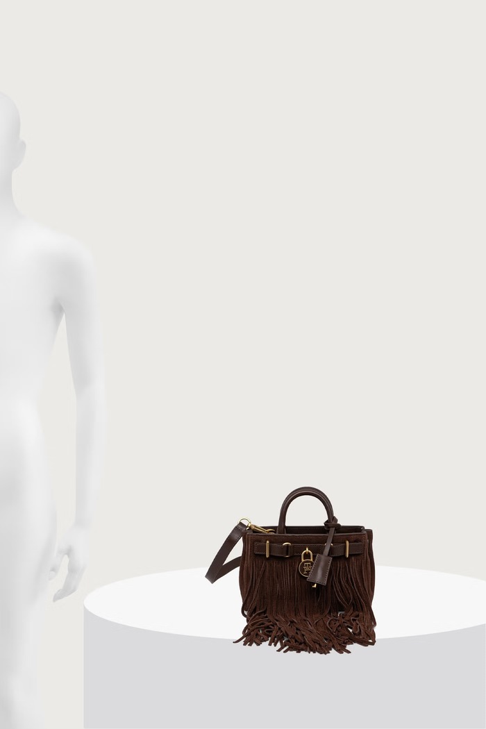 Tommy Hilfiger Crossbody torbica ženska semišasta AW0AW19217