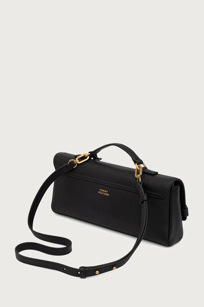 Akcesoria Tommy Hilfiger torebka damska skórzana AW0AW19214 czarny