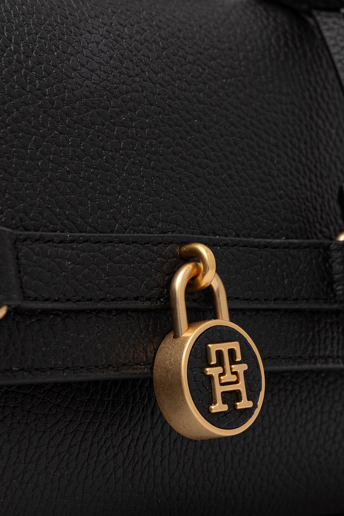 Tommy Hilfiger torebka damska skórzana czarny AW0AW19214