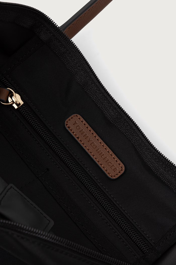 Kabelka typu shopper dámska Tommy Hilfiger čierna AW0AW19211