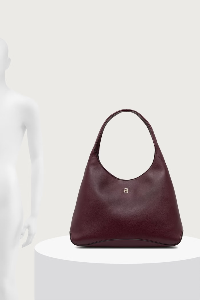 Tommy Hilfiger Torebka hobo damska z imitacji skóry AW0AW19187