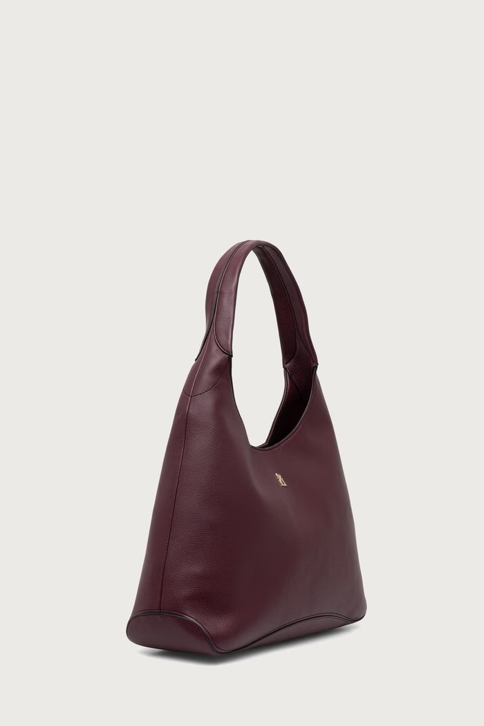 Tommy Hilfiger Torebka hobo damska z imitacji skóry AW0AW19187 bordowy AW26