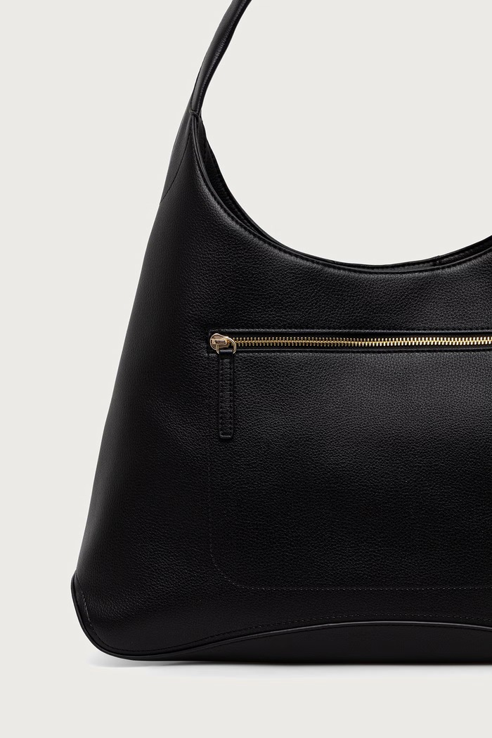 Akcesoria Tommy Hilfiger torebka hobo damska z imitacji skóry AW0AW19187 czarny