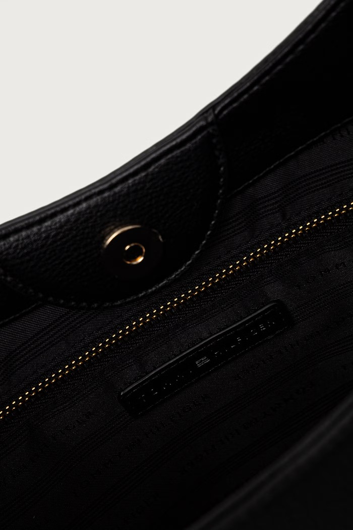 Tommy Hilfiger torebka hobo damska z imitacji skóry AW0AW19187 czarny
