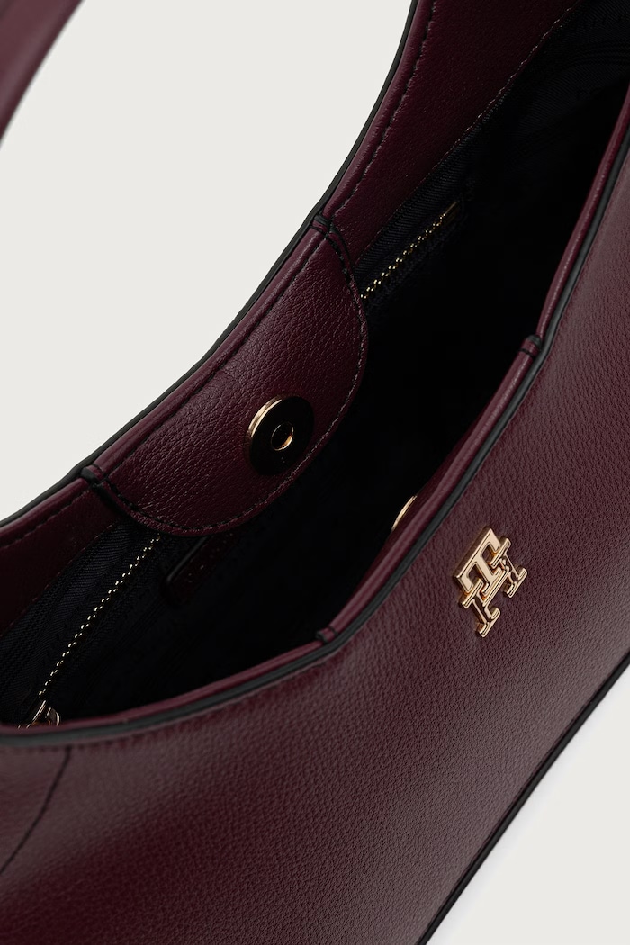 Borsa da donna in similpelle Tommy Hilfiger granata AW0AW19185
