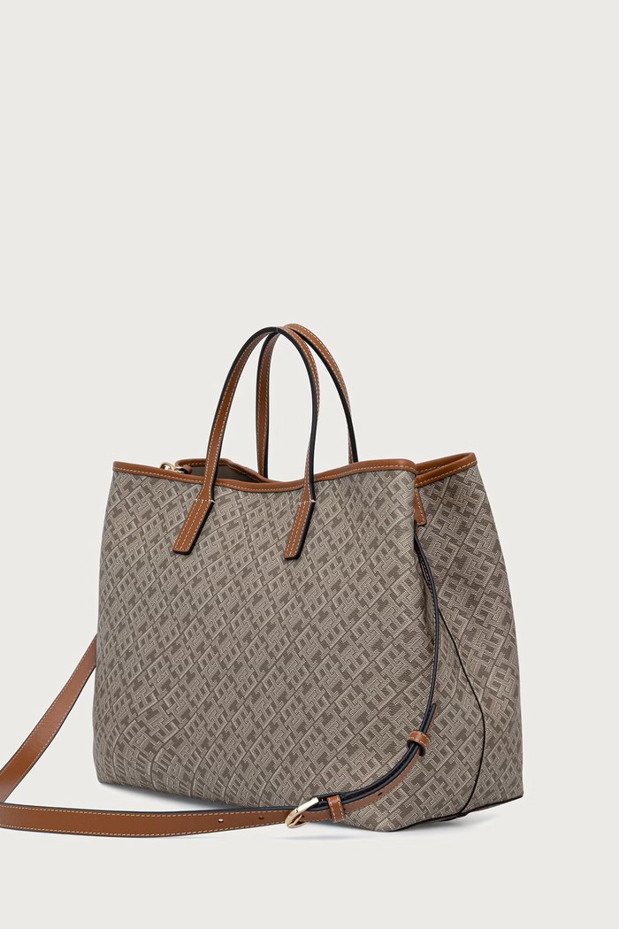 Αξεσουάρ Tommy Hilfiger Shopper γυναικεία AW0AW19173 μπεζ