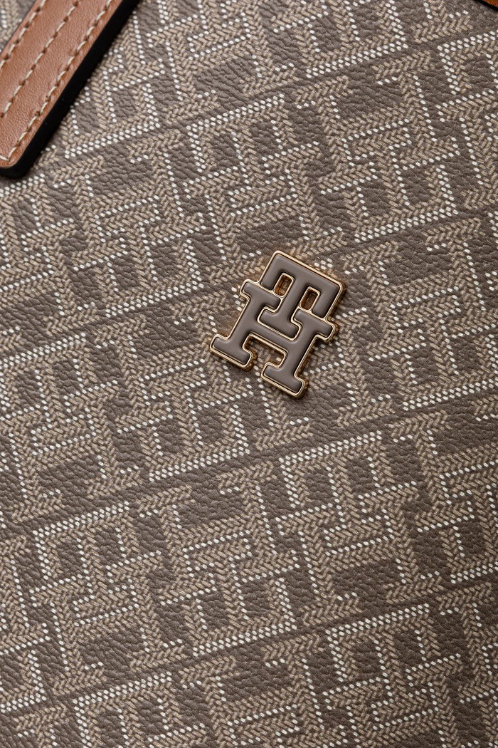 Shopper γυναικεία Tommy Hilfiger AW0AW19173 μπεζ