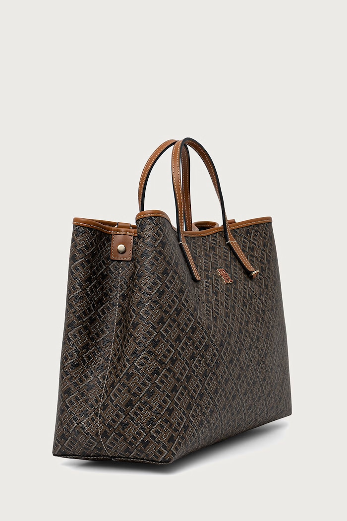 Tommy Hilfiger Torebka shopper damska AW0AW19173 brązowy AW26