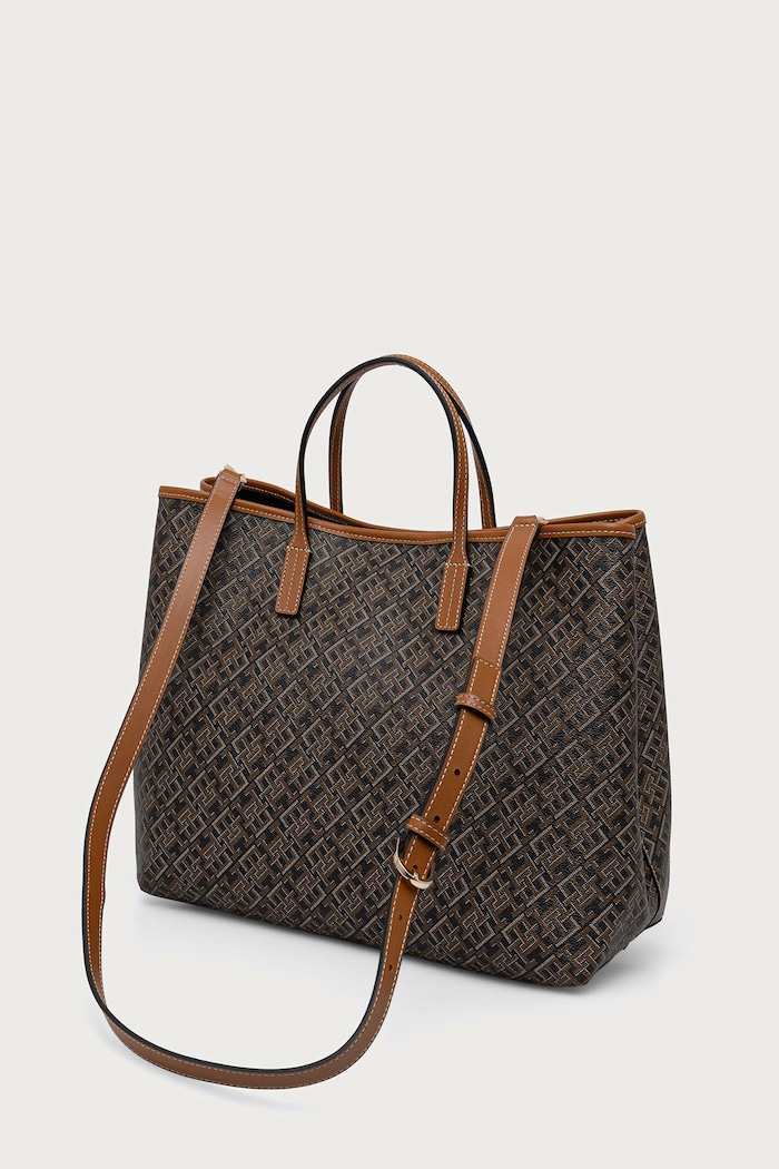 Akcesoria Tommy Hilfiger Torebka shopper damska AW0AW19173 brązowy