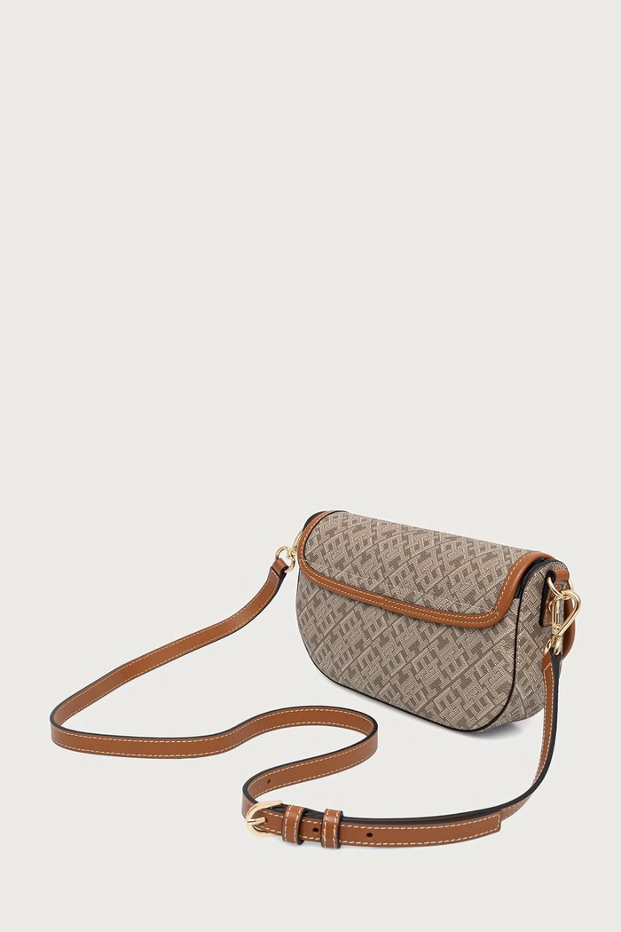 Akcesoria Tommy Hilfiger Torebka crossbody damska z imitacji skóry AW0AW19172 beżowy