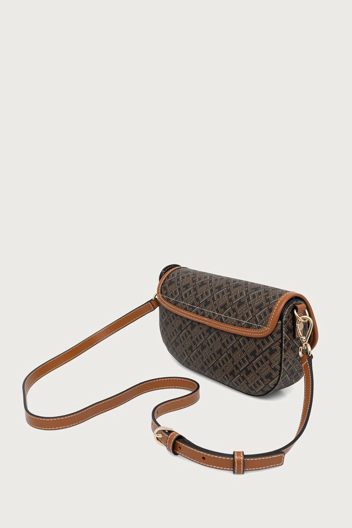 Akcesoria Tommy Hilfiger Torebka crossbody damska z imitacji skóry AW0AW19172 brązowy