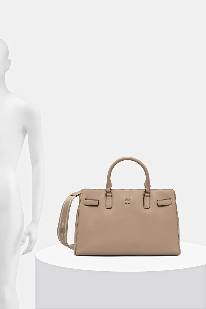 Tommy Hilfiger torebka shopper damska z imitacji skóry AW0AW19067