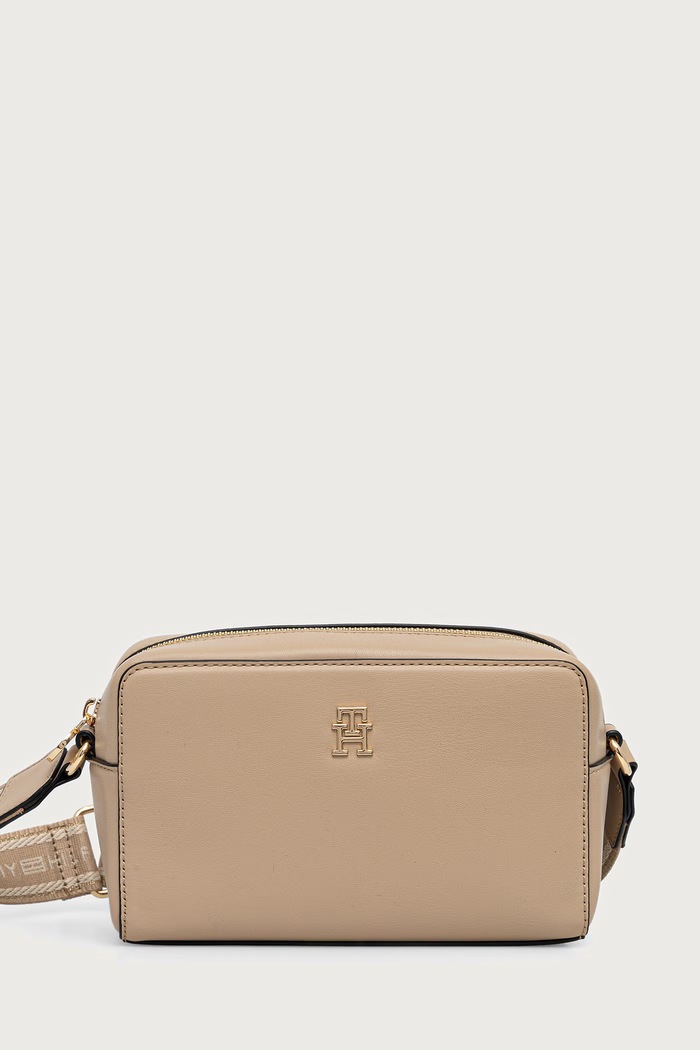 Tommy Hilfiger χιαστί γυναικεία από απομίμηση δέρματος μπεζ AW0AW19060