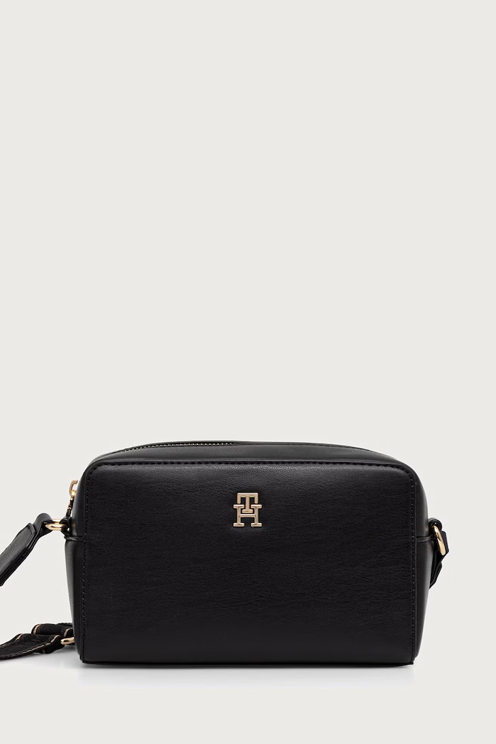 Tommy Hilfiger geantă crossbody pentru femei cu imitație de piele negru AW0AW19060
