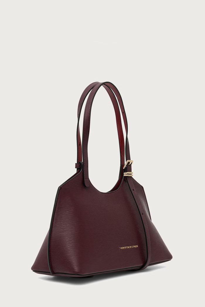 Tommy Hilfiger Torebka shopper damska AW0AW19037 bordowy AW26