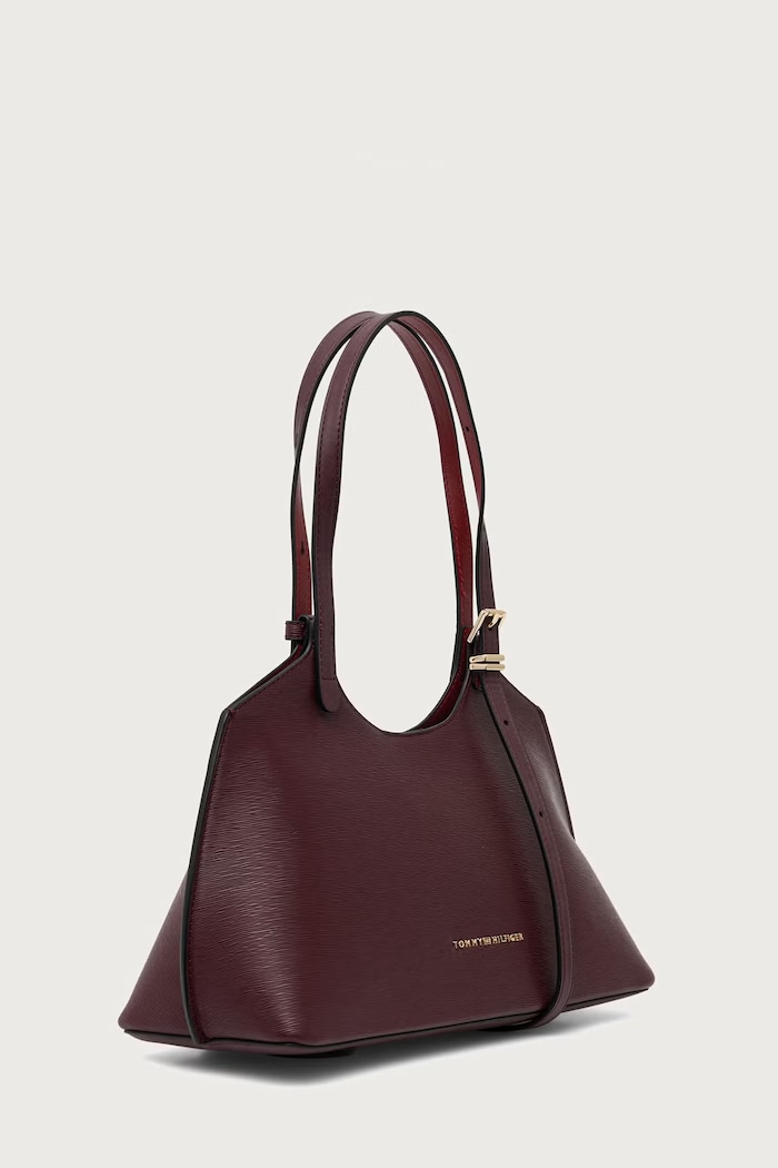 Tommy Hilfiger Torebka shopper damska AW0AW19037 bordowy AW26