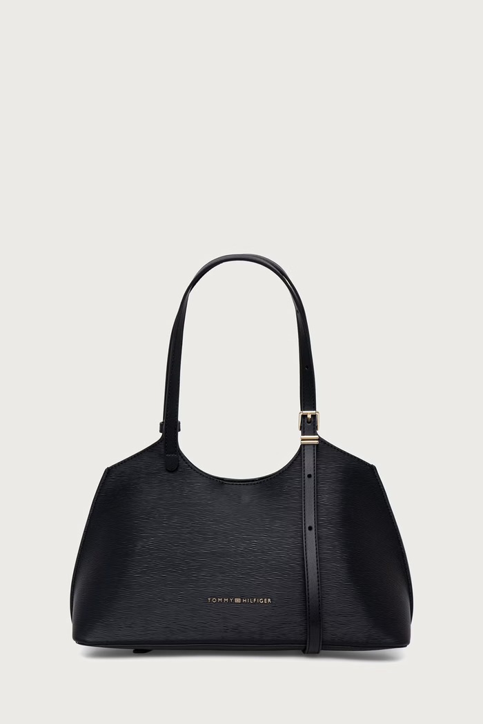 Tommy Hilfiger Kabelka typu shopper dámska čierna AW0AW19037
