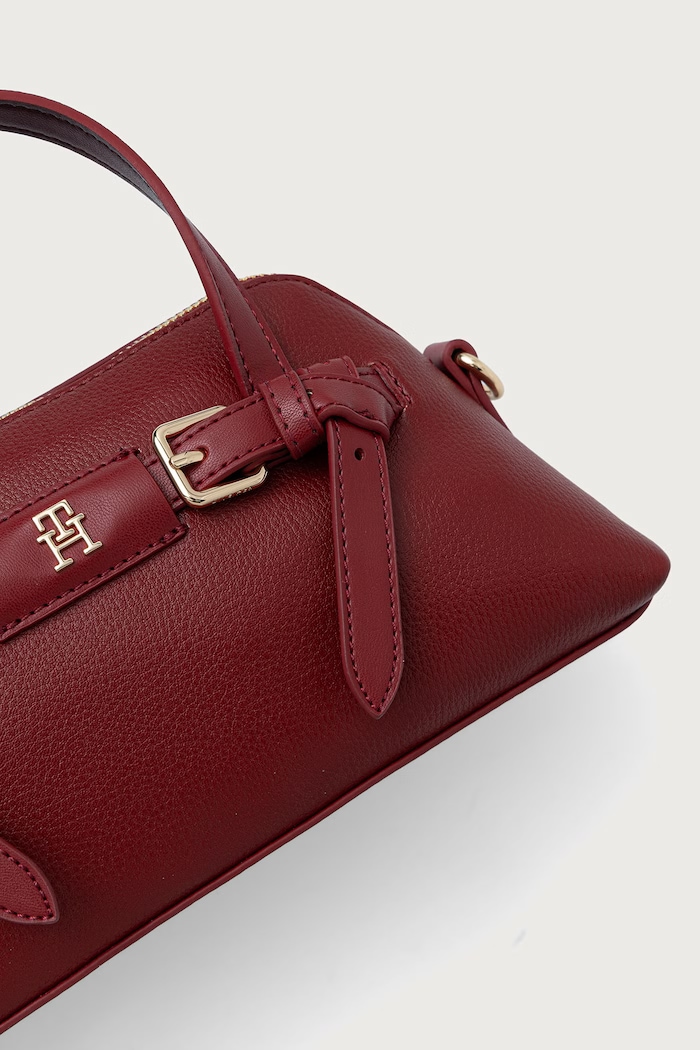 Kabelka dámska z imitácie kože Tommy Hilfiger AW0AW19034 burgundské