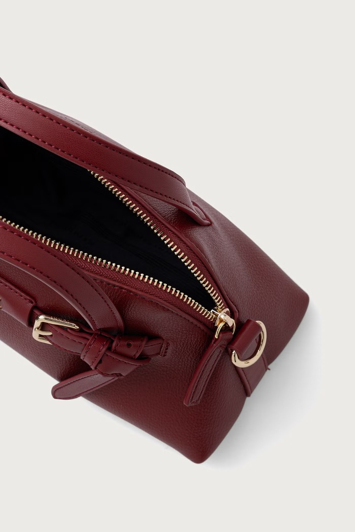 Kabelka dámska z imitácie kože Tommy Hilfiger burgundské AW0AW19034
