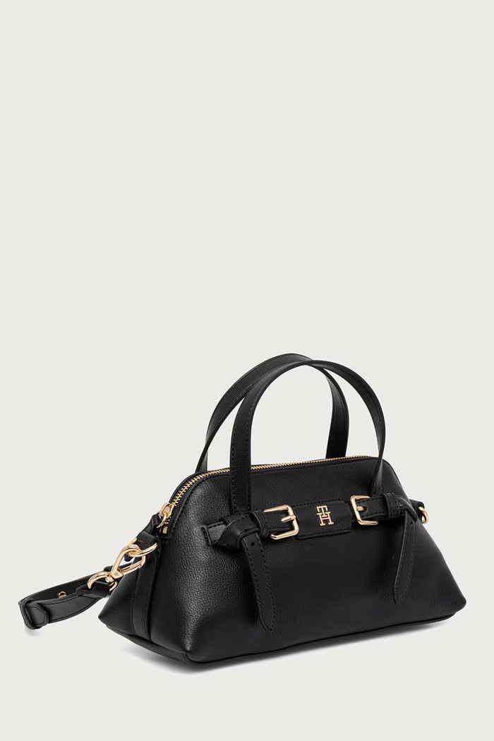 Tommy Hilfiger Torebka damska z imitacji skóry AW0AW19034 czarny AW26