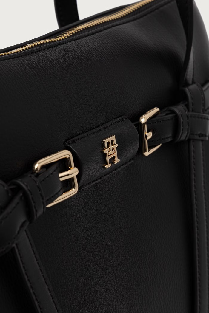Torebka damska z imitacji skóry Tommy Hilfiger AW0AW19032 czarny