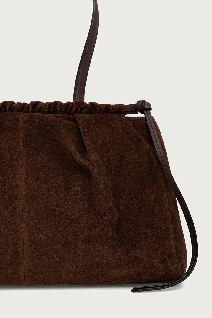 Doplnky Tommy Hilfiger Kabelka hobo dámska semišová AW0AW19013 hnedá