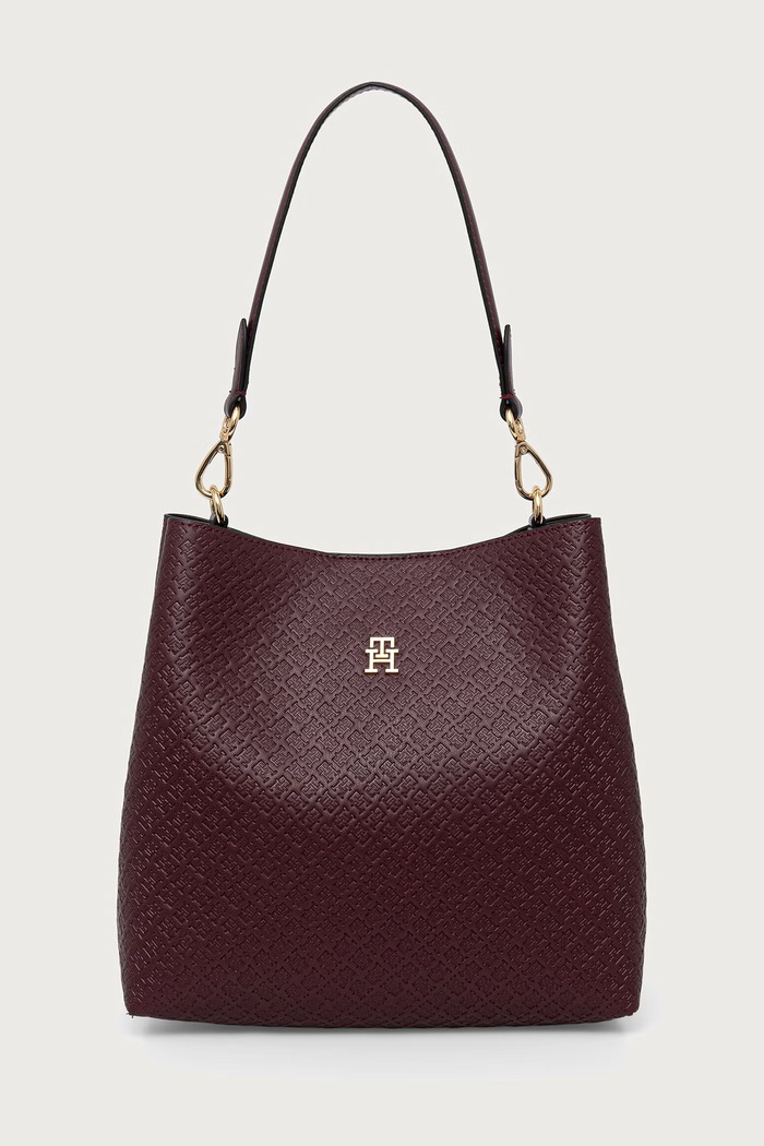 Tommy Hilfiger Γυναικεία από απομίμηση δέρματος μπορντό AW0AW19000