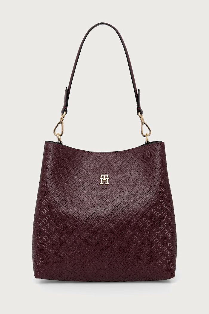 Tommy Hilfiger Γυναικεία από απομίμηση δέρματος μπορντό AW0AW19000