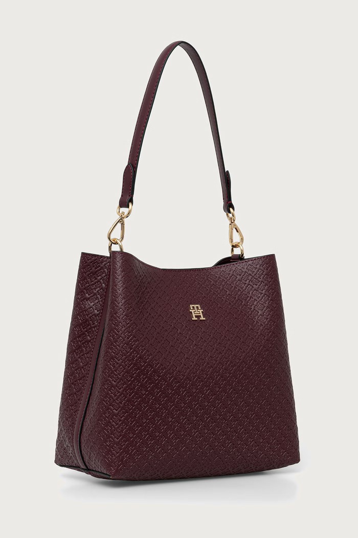 Tommy Hilfiger Γυναικεία από απομίμηση δέρματος AW0AW19000 μπορντό AW26