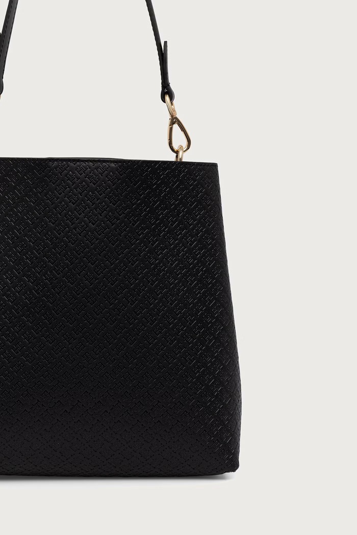 Akcesoria Tommy Hilfiger Damskie z imitacji skóry AW0AW19000 czarny