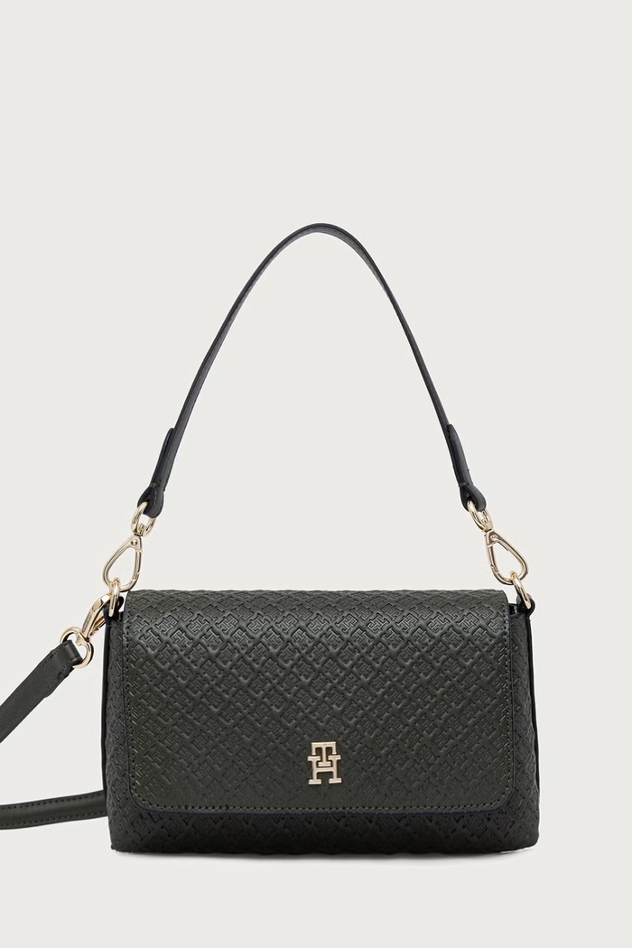 Tommy Hilfiger χιαστί γυναικεία από απομίμηση δέρματος πράσινο AW0AW18997
