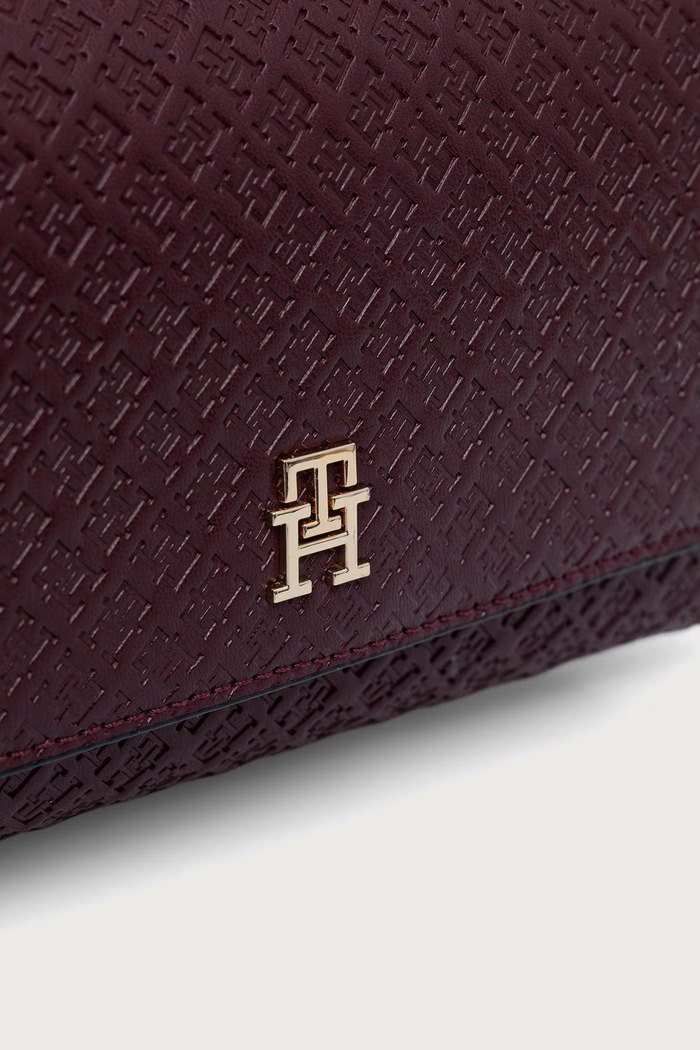 Tommy Hilfiger χιαστί γυναικεία από απομίμηση δέρματος μπορντό AW0AW18997