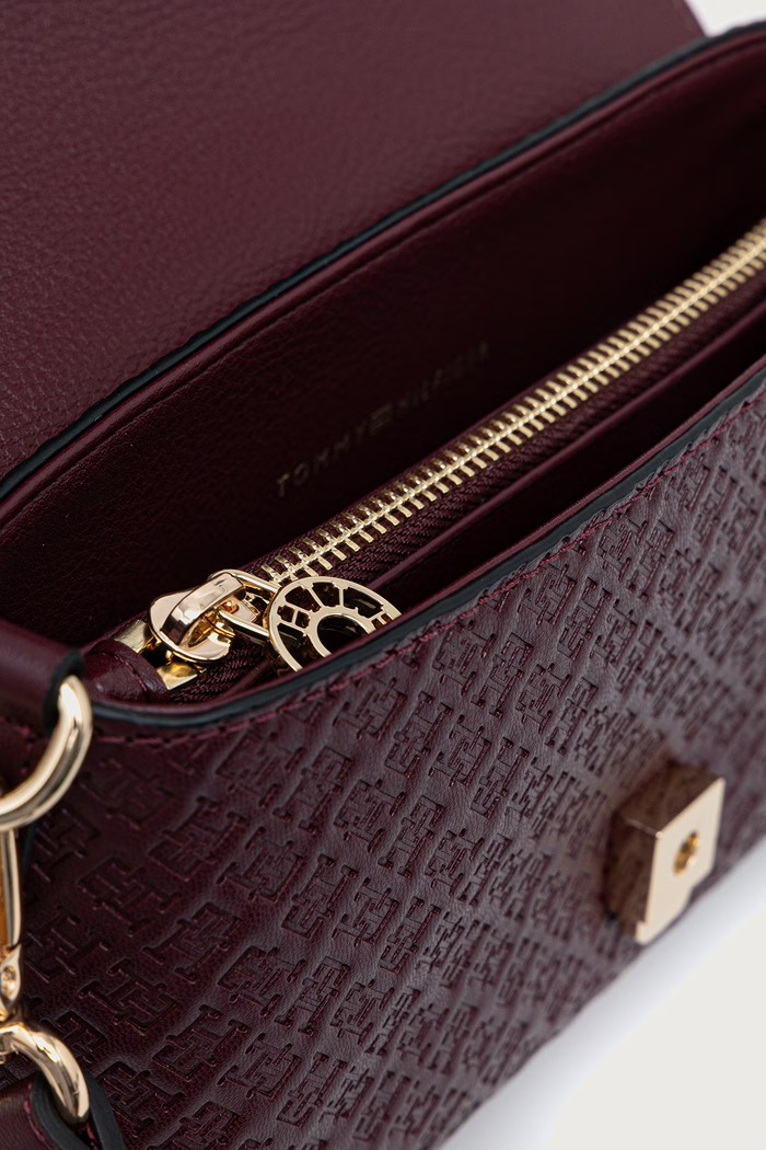 Tommy Hilfiger χιαστί γυναικεία από απομίμηση δέρματος AW0AW18997 μπορντό